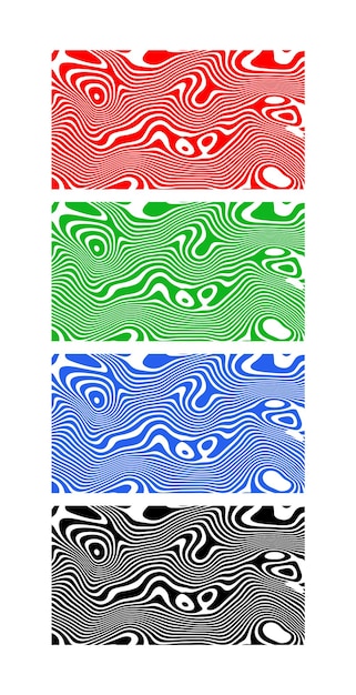 Las ondas de cebra abstractas de fondo patrón sin costuras fondos modernos multicolores patrón sin costura