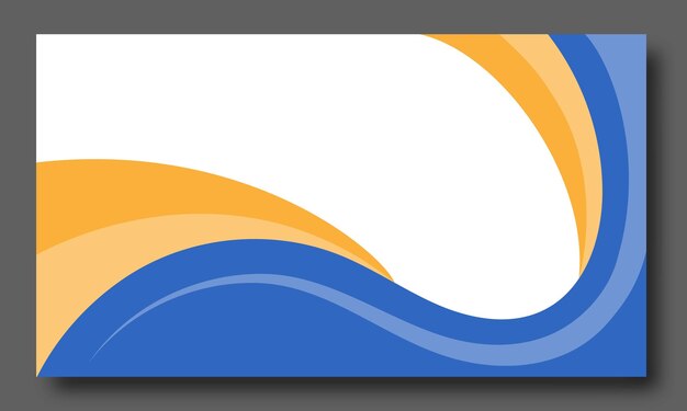 Ondas de color Azul y naranja formas dinámicas Plantilla para pancartas portadas carteles volantes e ideas creativas