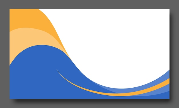 Ondas de color Azul y naranja formas dinámicas Plantilla para pancartas portadas carteles volantes e ideas creativas
