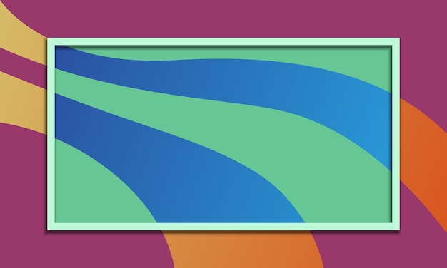 Ondas de colores de vector de fondo abstracto