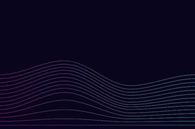 Ondas dinámicas de gradiente de línea extraña para sitios web. Ondas de geometría de línea abstracta waporwave futurista