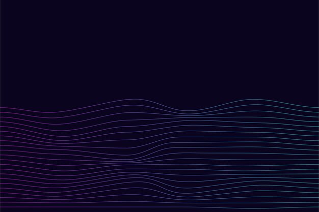 Ondas dinámicas de gradiente de línea extraña para sitios web. Ondas de geometría de línea abstracta waporwave futurista