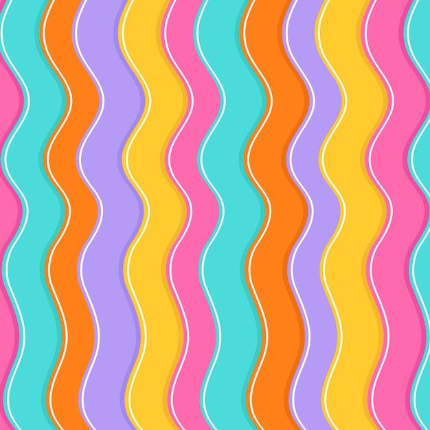 Vector ondas de fondo coloridas vector