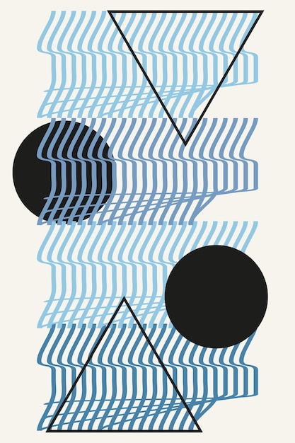 Ondas geométricas cuadradas abstractas