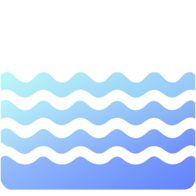 ondas en icono azul formas de color gradiente
