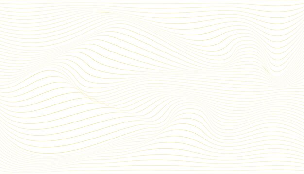 Ondas de línea sobre fondo blanco diseño de vector de fondo abstracto