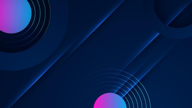 Ondas líquidas lisas de neón azul púrpura fondo abstracto Diseño vectorial de tecnología digital fondo de red digital de tecnología de onda abstracta con efecto digital de luz azul concepto corporativo
