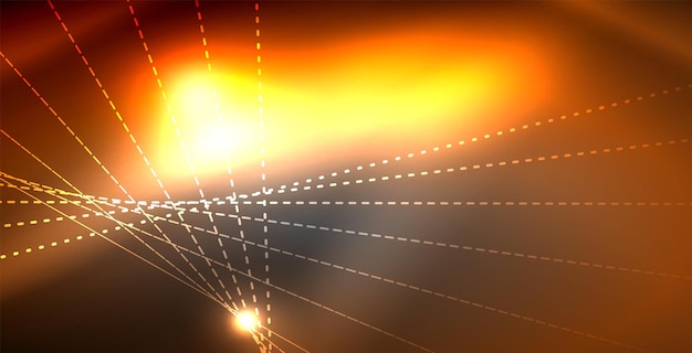 Ondas de neón brillantes brillantes brillantes