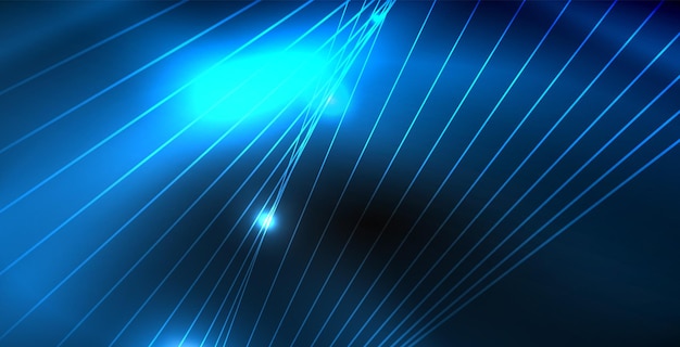 Ondas de neón brillantes brillantes brillantes
