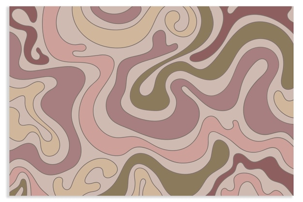 ondas retro groovy fondo vibraciones vintage hippie