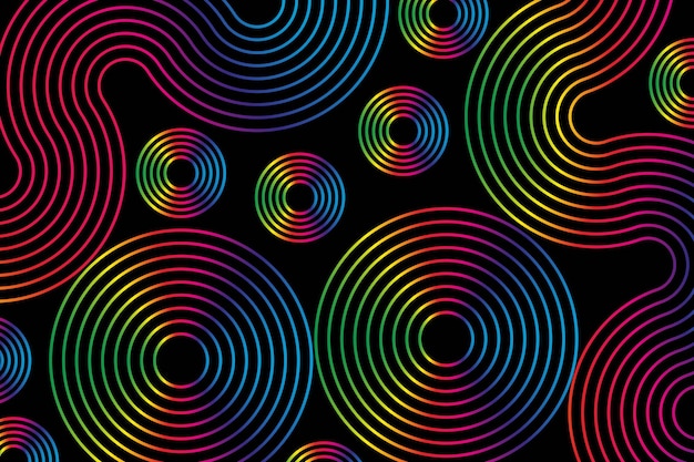 Ondas de sonido ecualizador espectro fondo abstracto radiofrecuencia ondas de audio de círculo
