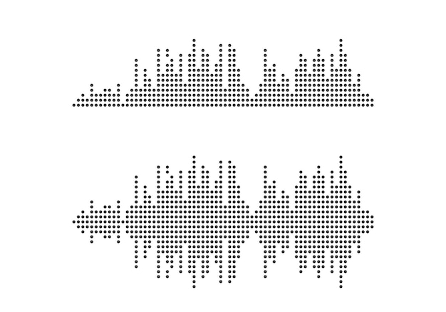 Ondas de sonido ilustración vectorial