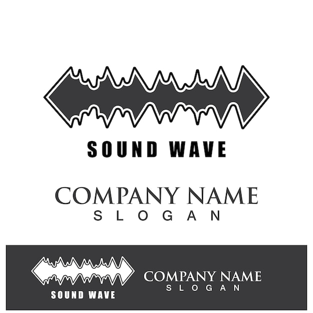 Ondas de sonido ilustración vectorial