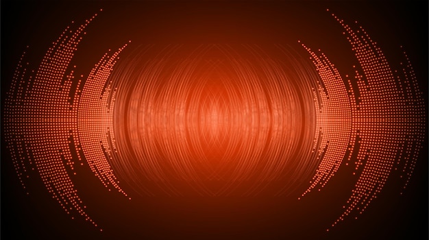 Ondas de sonido que oscilan la luz oscura.