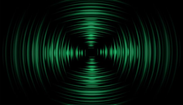 Ondas de sonido que oscilan la luz oscura.