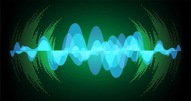 Las ondas sonoras oscilan la luz oscura