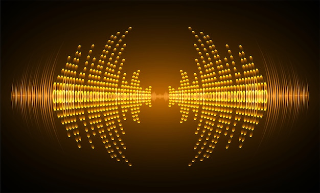 Las ondas sonoras oscilan la luz oscura