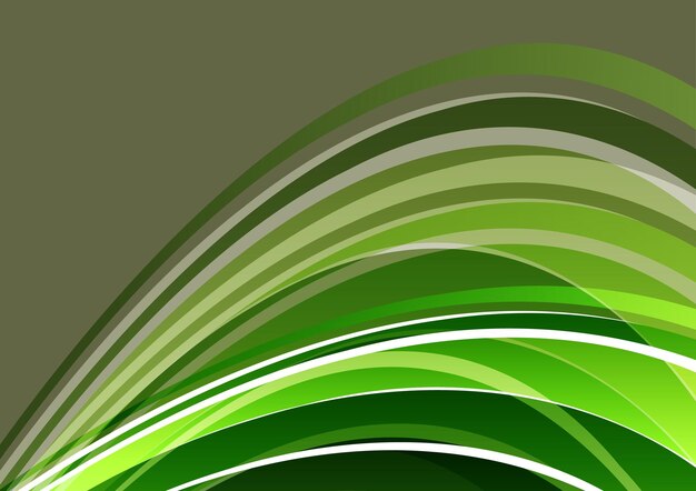 Ondas verdes abstractas