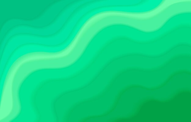 ondas verdes y azules con un fondo verde