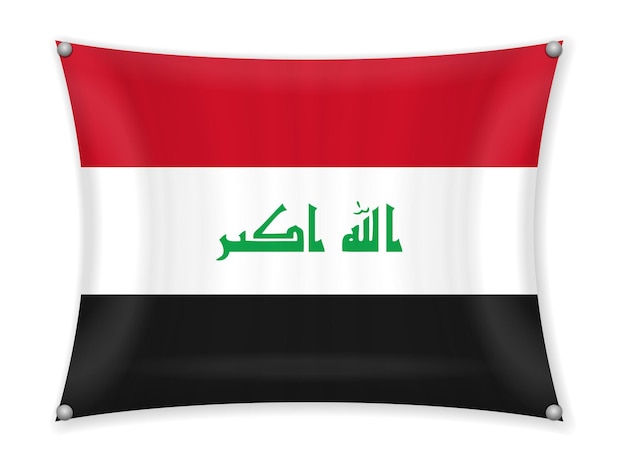 Ondeando la bandera de Irak