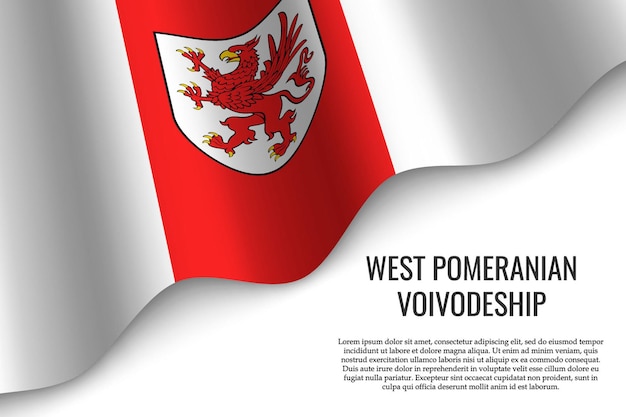 Ondeando la región de la bandera de Polonia