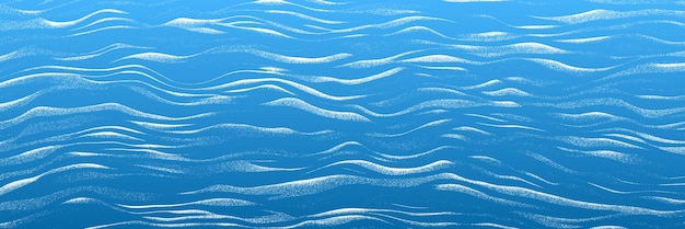 Las ondulaciones y las olas de agua de la superficie del mar son vectores de fondo natural