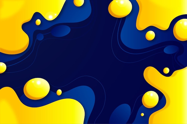 Vector ondulado amarillo con fondo oscuro