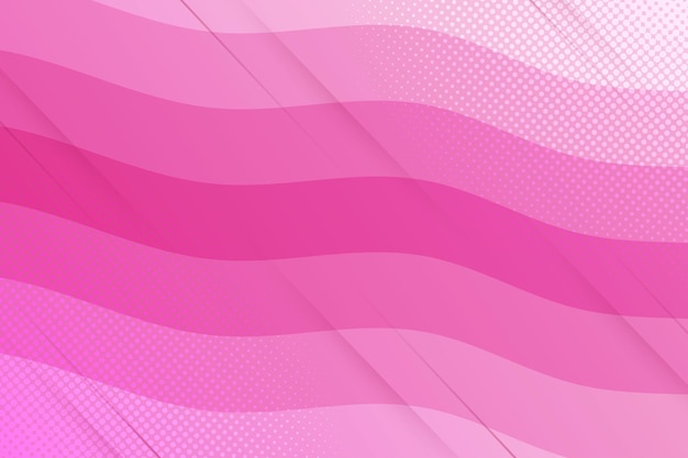 Ondulado rosa minimalista con degradado de fondo de semitono