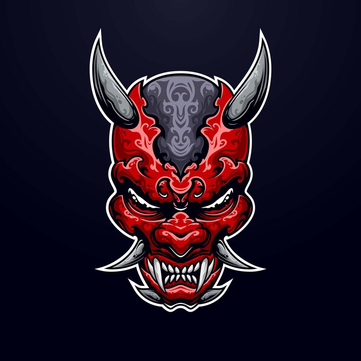 Oni ilustración premium vector