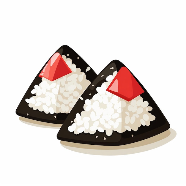 Onigiri arroz Japón ilustración vector de comida japonesa comida tradicional asiática icono de cocina