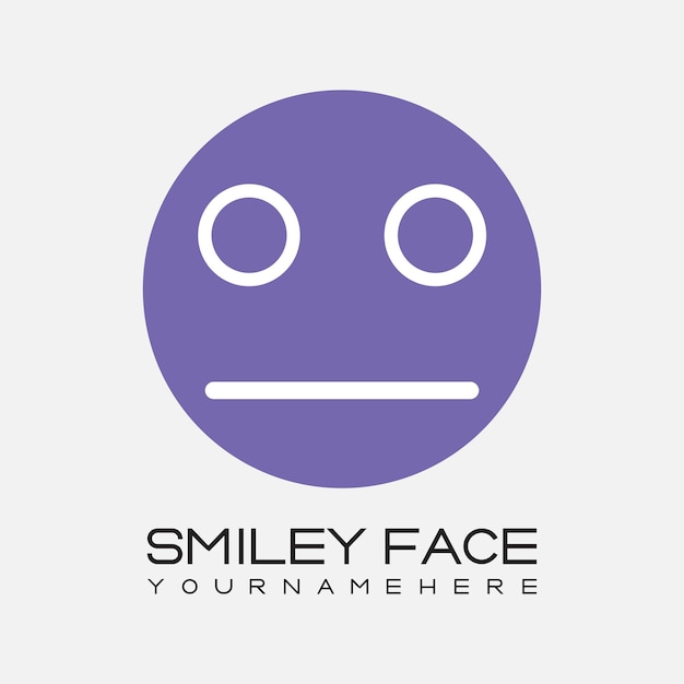 OO monograma inicial para el logotipo de la cara sonriente con diseño de estilo circular