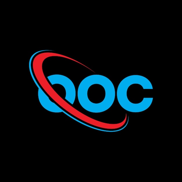 OOC logotipo OOC letra OOC diseño de logotipo de letra OOC iniciales OOC logo vinculado con círculo y mayúscula monograma OOC tipografía para negocios de tecnología y marca inmobiliaria