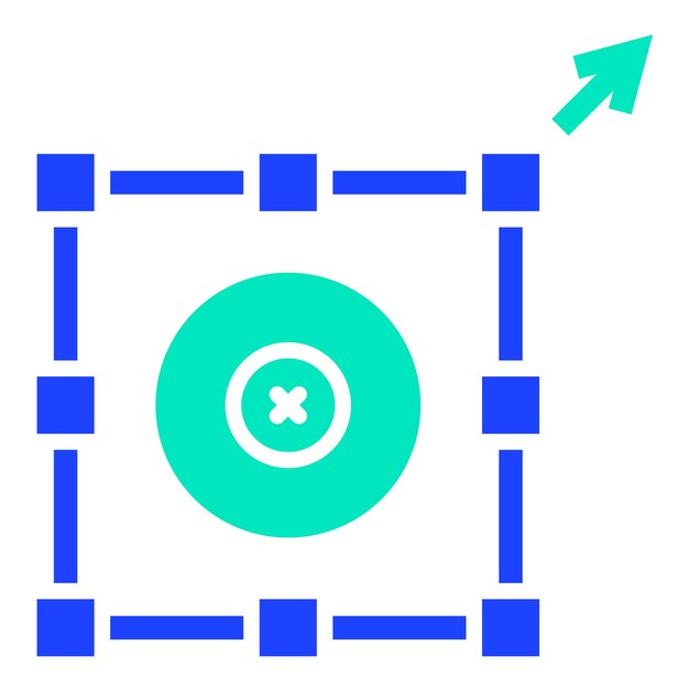 Opción de cambio de tamaño Ilustración del diseño del icono vectorial
