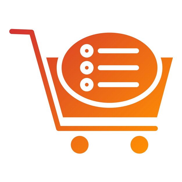 Opciones de diseño vectorial del carrito Estilo del icono