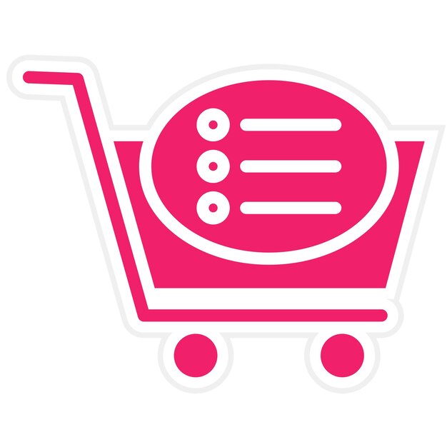 Opciones de diseño vectorial del carrito Estilo del icono