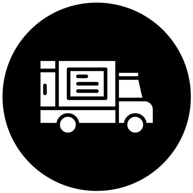 Opciones de entrega de diseño vectorial Estilo del icono