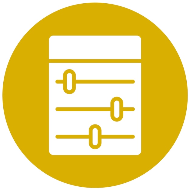 Opciones de interfaz de diseño vectorial Estilo del icono