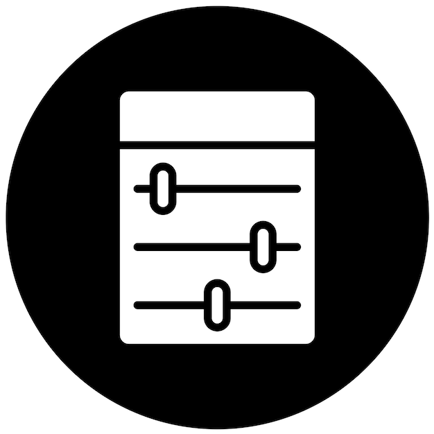 Opciones de interfaz de diseño vectorial Estilo del icono