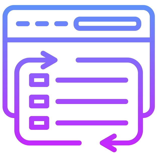 Opciones limitadas Ilustración del icono vectorial del conjunto de iconos sin código