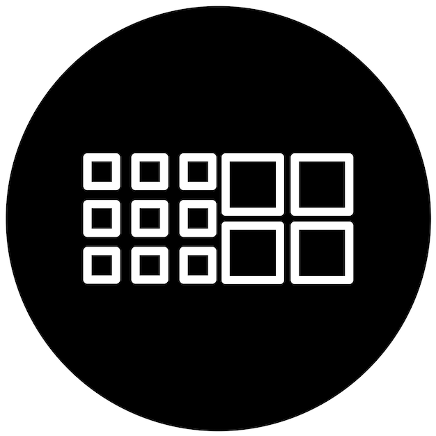 Opciones de menú de diseño vectorial Estilo del icono