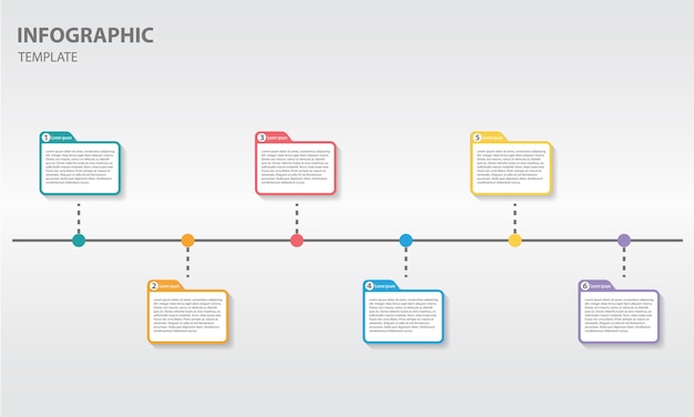 Opciones de Timeline infographic 6