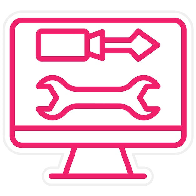 Opciones de visualización de diseño vectorial Estilo del icono