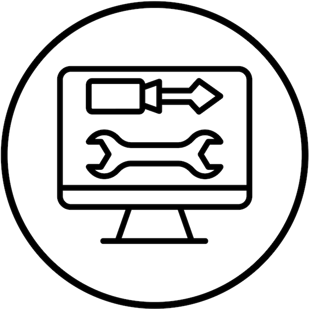 Opciones de visualización de diseño vectorial Estilo del icono