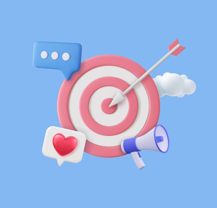 Vector optimización 3d seo y concepto smm