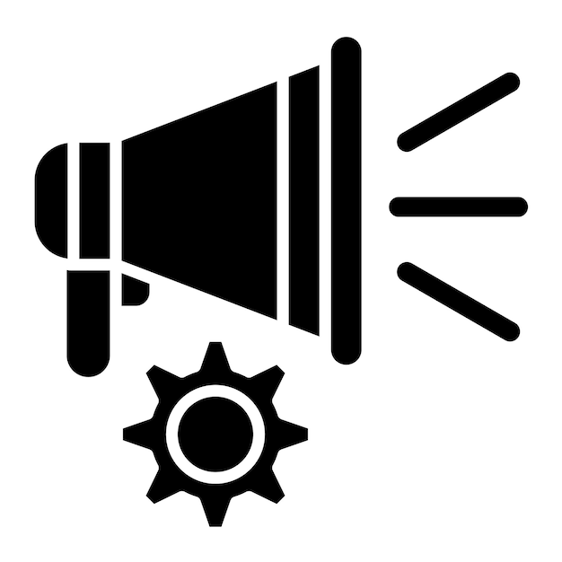 Optimización de la campaña Glyph Ilustración negra sólida