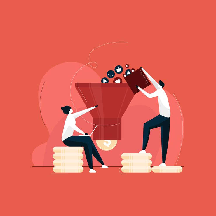 Vector optimización del mercado con concepto de canalización