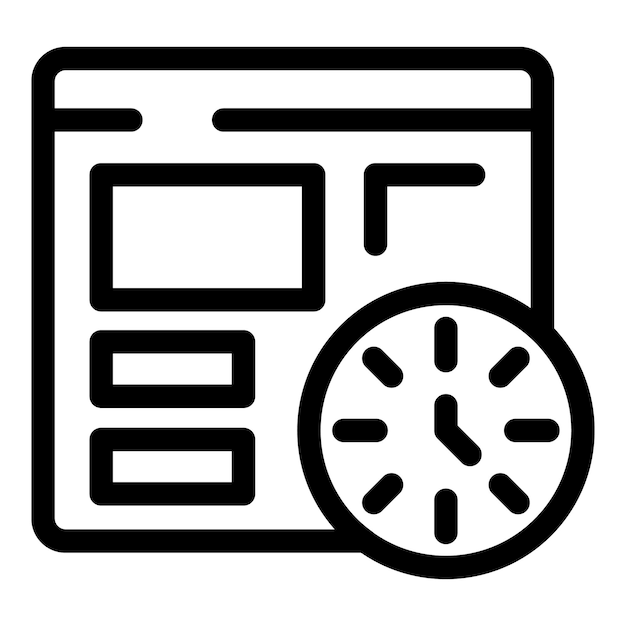 Optimización de la velocidad del sitio web que muestra el tiempo de carga