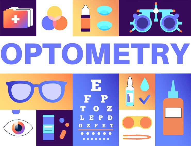 Vector optometría para el examen de los ojos