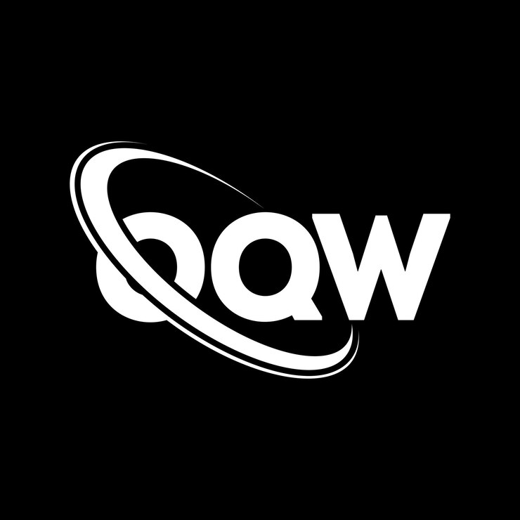 Vector oqw logotipo oqw letra oqw diseño de logotipo de letra iniciales oqw logotipo vinculado con círculo y mayúscula logotipo de monograma oqw tipografía para negocios tecnológicos y marca inmobiliaria