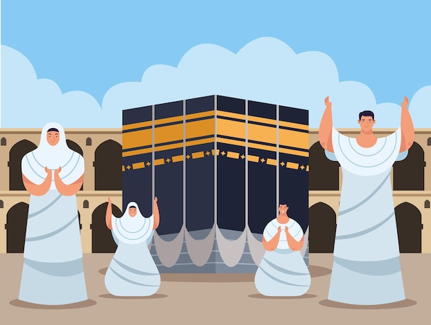 Vector oraciones hajj mabrur scene